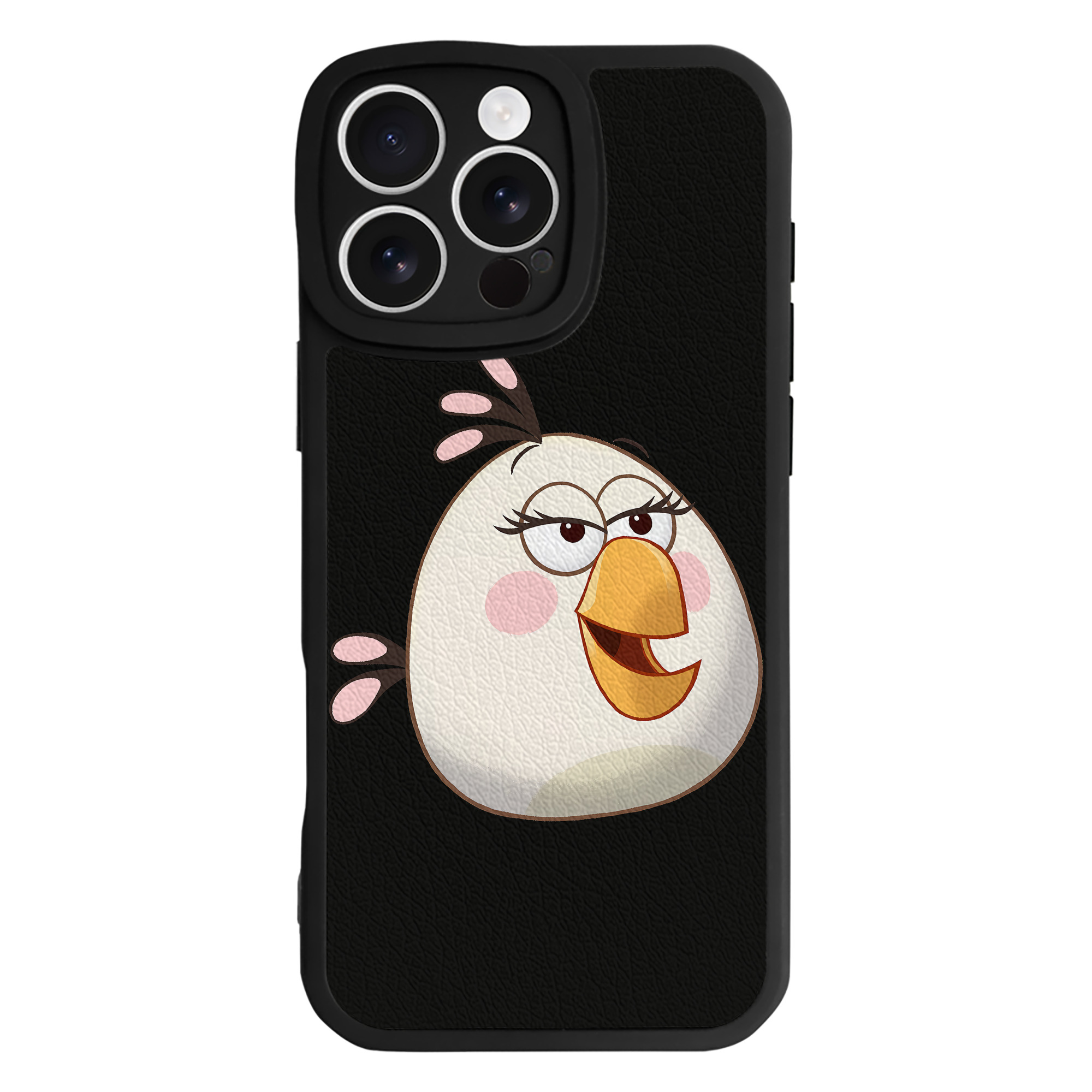 （画像用） Angry Birds アングリーバード 【iPhone 16シリーズ対応】シリコンスマホケース（レザー調） 材質：シリコン